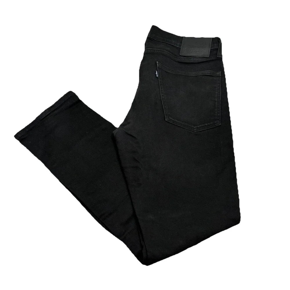 Levi's Made & Crafted 511 Black Stretch 36x32 Premium Denim Slim Fit Jeans Big E